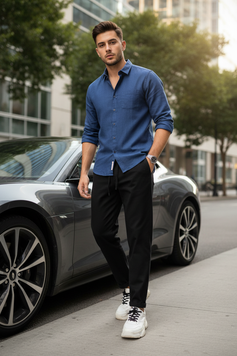 Men's Solid Color Suit