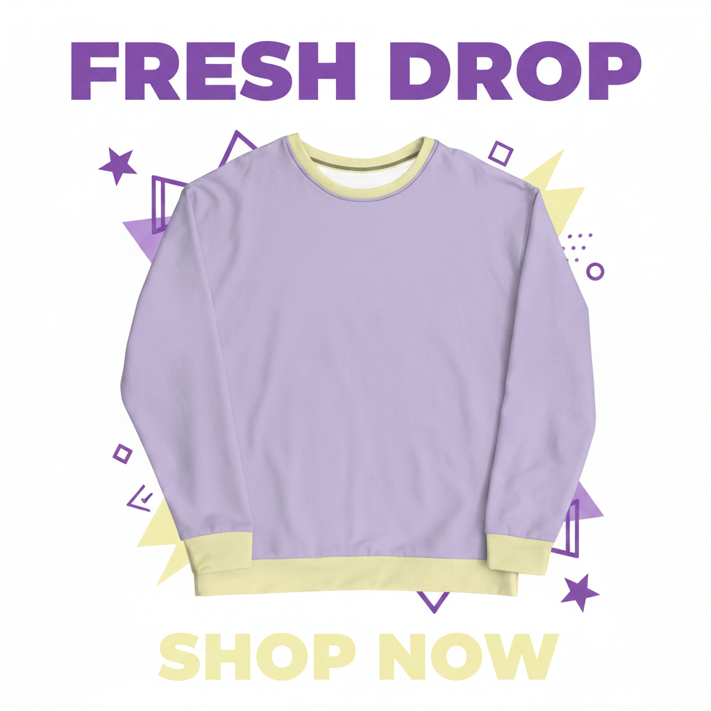 Purple Fog Tropical Sweatshirt