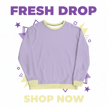 Purple Fog Tropical Sweatshirt