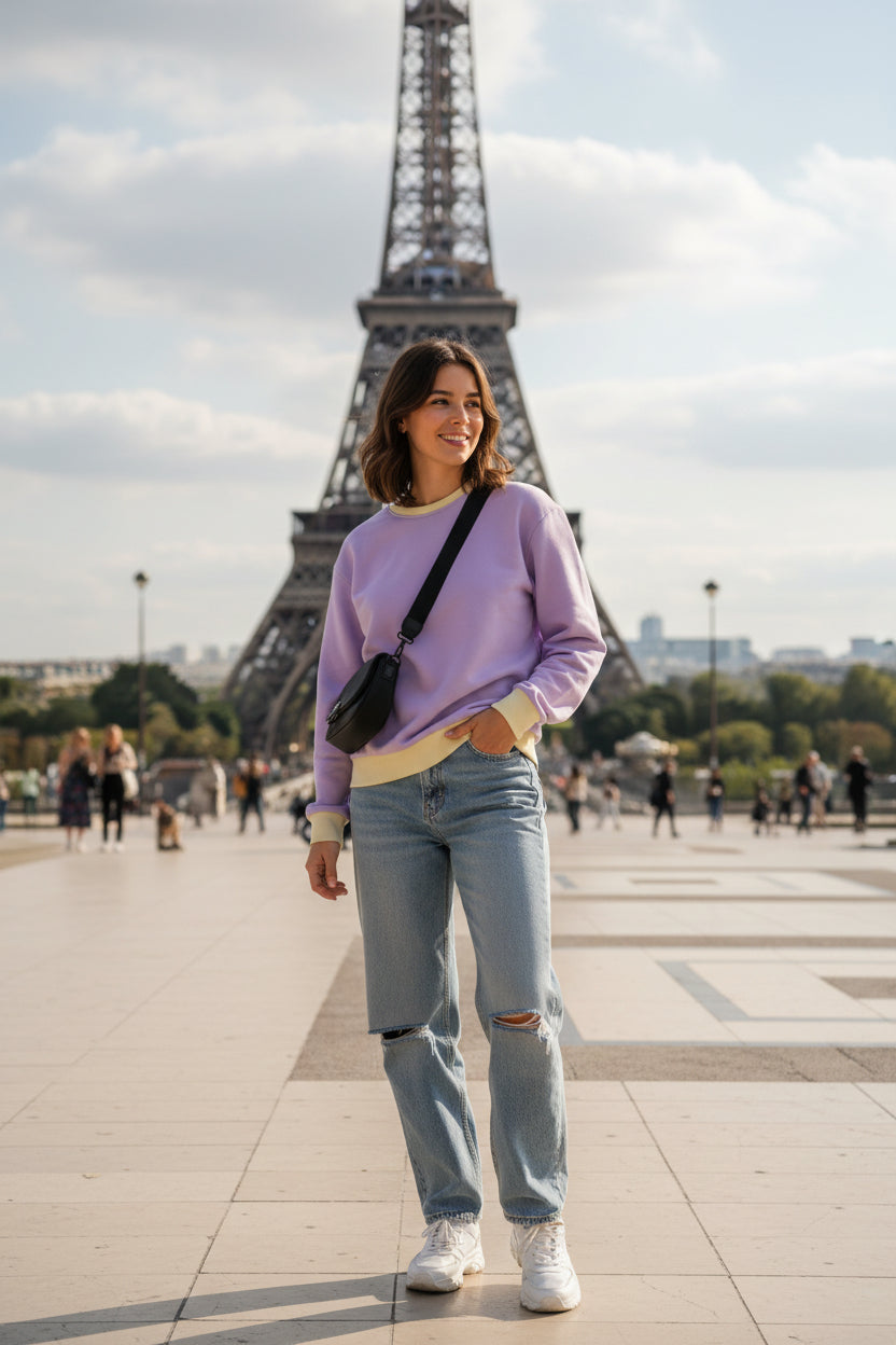 Purple Fog Tropical Sweatshirt