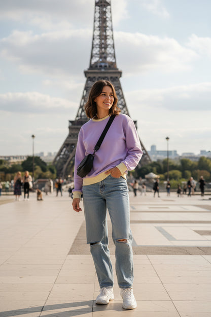 Purple Fog Tropical Sweatshirt